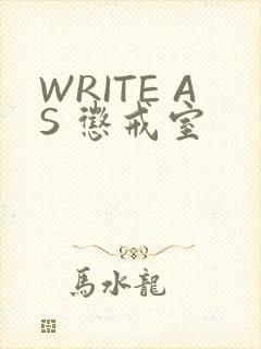 WRITE AS 惩戒室