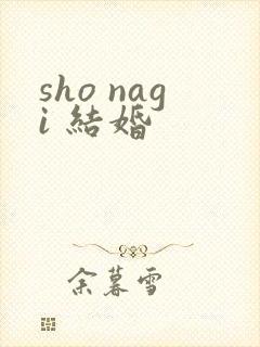 sho nagi 结婚