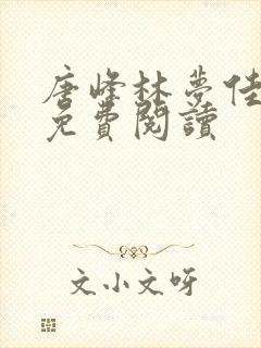 唐峰林梦佳小说免费阅读