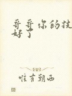 哥哥你的技术太好了