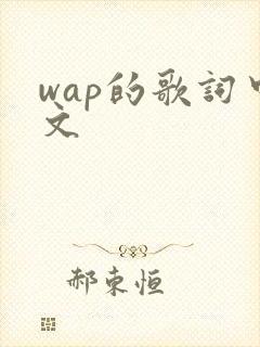 wap的歌词中文