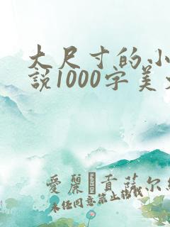 大尺寸的小黄说说1000字美文