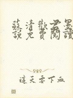 苏清欢君墨琛小说免费阅读