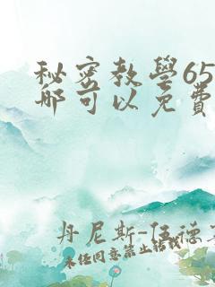 秘密教学65在哪可以免费阅读