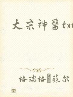 大宋神医txt