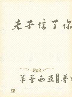 老子信了你的邪