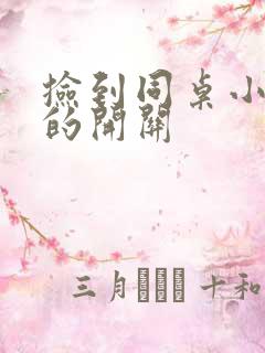 捡到同桌小玩具的开关