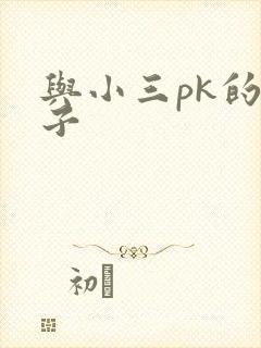 与小三pk的日子
