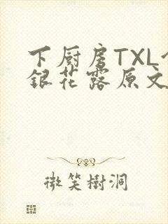 下厨房TXL金银花露原文