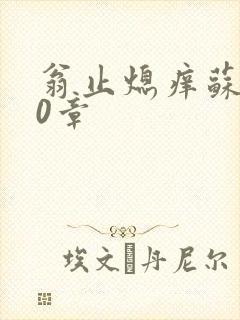 翁止熄痒苏钥10章