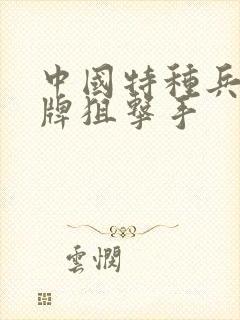 中国特种兵之王牌狙击手