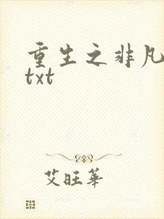 重生之非凡人生txt