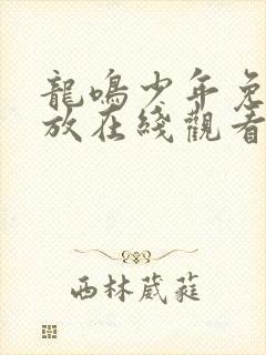 龙鸣少年免费播放在线观看