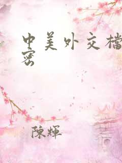 中美外交档案解密