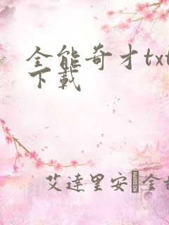 全能奇才txt下载