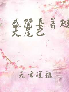 盛开长着翅膀的大尾巴