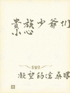 贵族少爷们 请小心