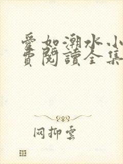 爱如潮水小说免费阅读全集