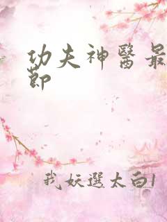 功夫神医最新章节