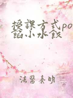 授课方式po肉馅小水饺