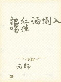 把红酒倒入b里喝掉