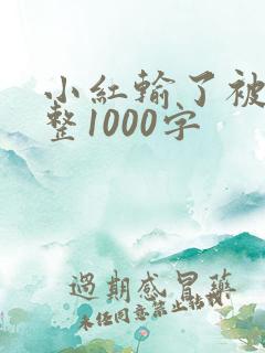 小红输了被小明整1000字