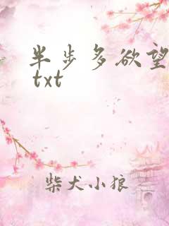 半步多欲望传说 txt