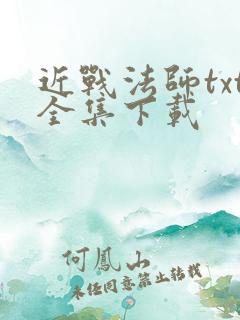 近战法师txt全集下载