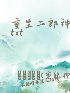 重生二郎神杨戬txt