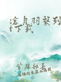 沧月羽系列txt下载