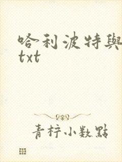 哈利波特与密室txt