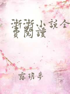 渐渐小说全文免费阅读