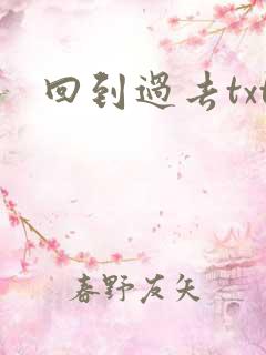 回到过去txt