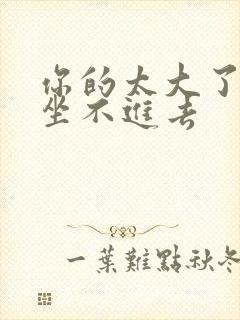 你的太大了老师坐不进去