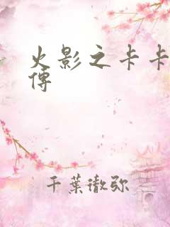 火影之卡卡西别传