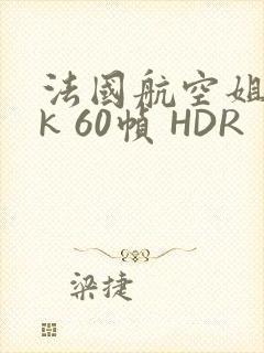 法国航空姐 4k 60帧 HDR