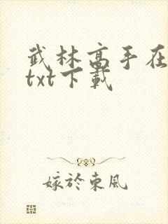 武林高手在校园txt下载