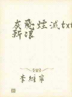 灰飞烟灭txt新浪