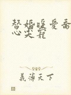 替婚暖爱乔少的心尖宠