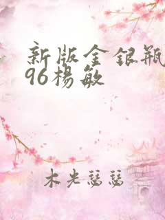 新版金银瓶1996杨敏