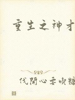 重生之神才风流