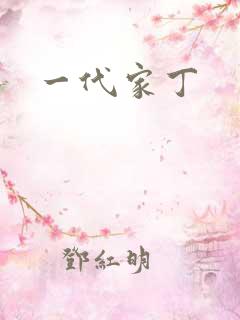一代家丁