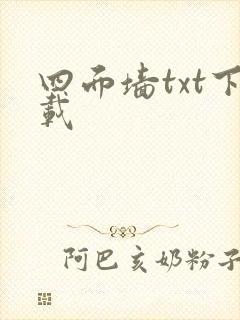 四面墙txt下载