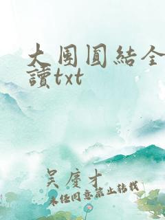 大团圆结全文阅读txt