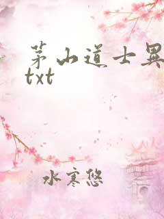 茅山道士异界游txt