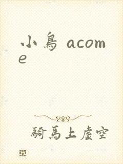 小鸟 acome