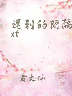 迟到的间隔年txt