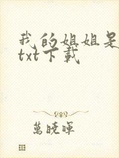 我的姐姐是美女txt下载