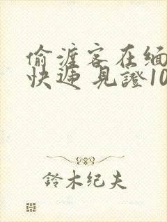 偷渡客在缅北送快递 见证100种逃亡