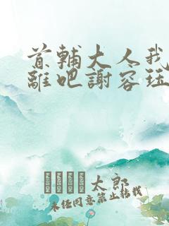 首辅大人我们和离吧谢容珏